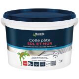 Colle carrelage en pâte améliorée - sol et mur - prêt à l'emploi - blanc -