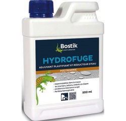 Hydrofuge liquide mortier et beton - sols et murs - 500 mL