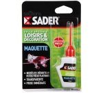 Colle spéciale Maquette, Loisirs et décoration Sader - Flacon de 30 ml
