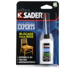 Colle spéciale experts Blocage pour bois Sader - Flacon de 50 ml