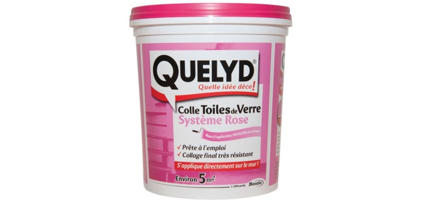 Colle toile de verre avec indicateur rosé  - 1kg