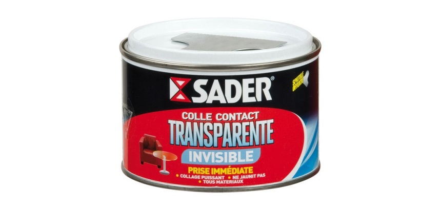 Sader colle contact transparente boîte 250ml