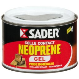 Colle contact néoprène multi-usages - gel - transparent - 250 mL