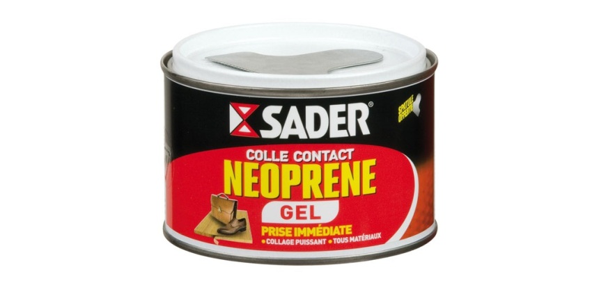 Colle contact néoprène multi-usages - gel - transparent - 250 mL