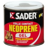 Colle contact néoprène multi-usages - gel - transparent - 500 mL