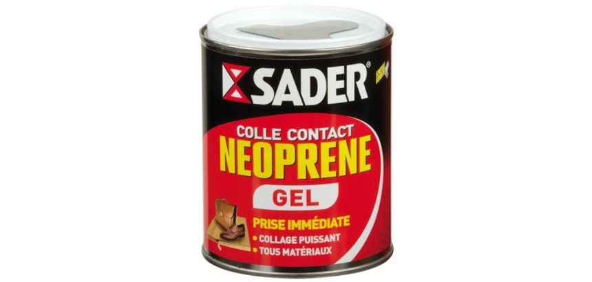 Colle contact Néoprène Gel Multi-usages Sader