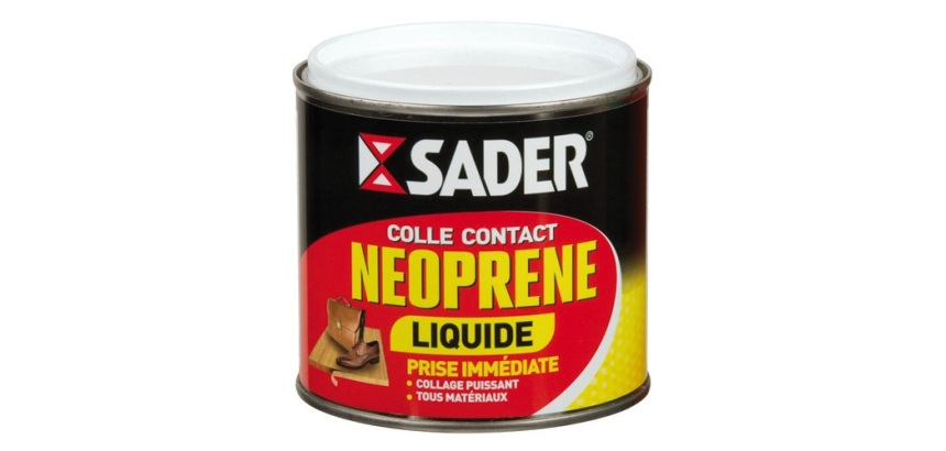Colle contact néoprène multi-usages - liquide -  transparent - 500 mL