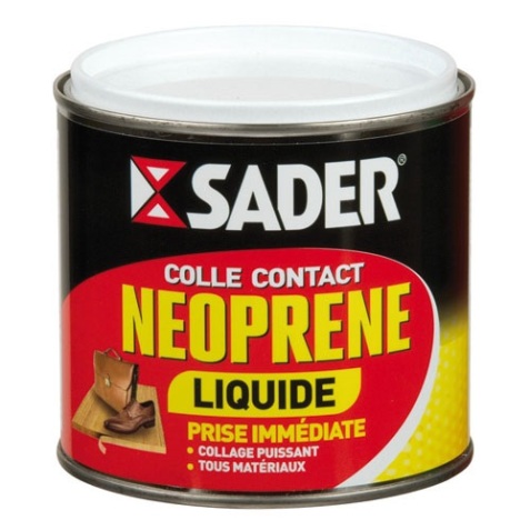 Colle contact néoprène multi-usages - liquide -  transparent - 500 mL