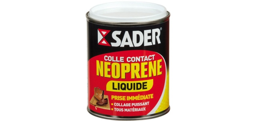 Colle contact néoprène multi-usages - liquide -  transparent - 750 mL