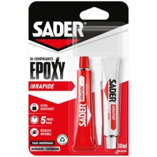 Colle bi-composants Époxy prise rapide Sader 30 ml