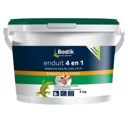 Enduit 4 en 1 multi-usages Bostik -  Seau de 4 kg