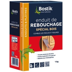 Enduit de rebouchage bois - poudre - 1 Kg