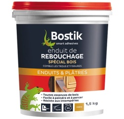 Enduit de rebouchage bois - pâte - chêne - 1,5 Kg