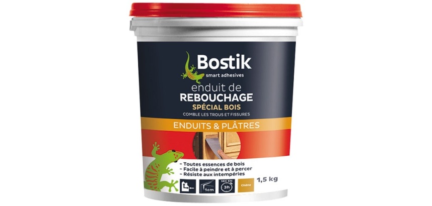 Enduit de rebouchage bois - pâte - chêne - 1,5 Kg