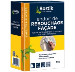 Enduit rebouchage façade en poudre 1kg
