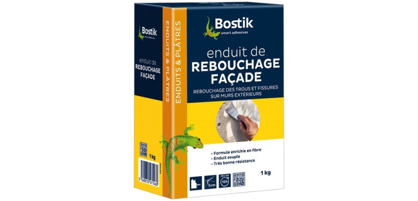 Enduit rebouchage façade en poudre 1kg