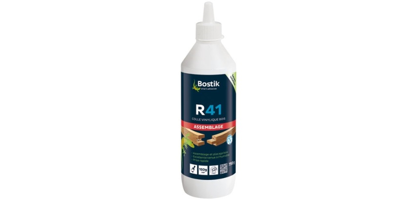 Colle à bois vynilique R41 D3 Bostik - Flacon de 750 g