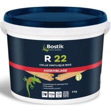 Colle à bois vinylique R22 D1 Bostik - Seau de 5 Kg