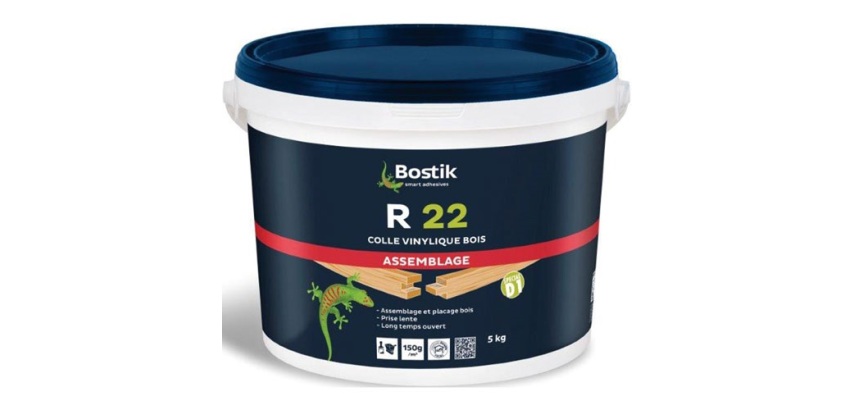 Colle à bois vinylique R22 D1 Bostik - Seau de 5 Kg