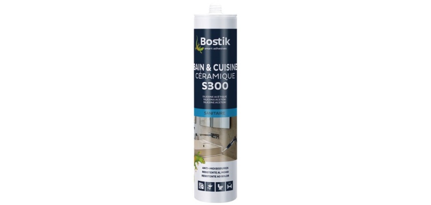 Mastic bain cuisine céramique S300 blanc 300ml