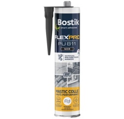 Mastic colle Flexpro PU811 noir 300 mL