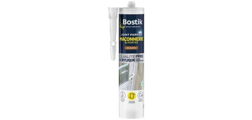 Joint parfait maçonnerie huisserie - cartouche - acajou - 280 mL