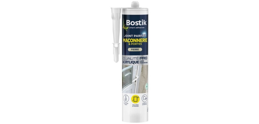 Joint parfait maconnerie huisserie - cartouche - ton pierre - 280 mL