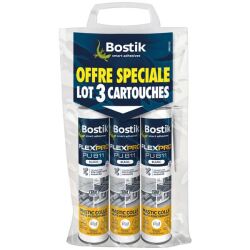 Mastic colle flexpro - PU811 - 300 mL - blanc - Lot de 3