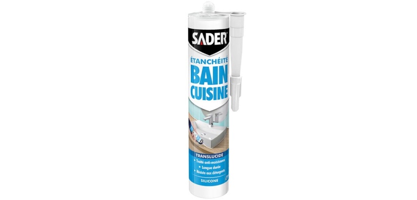 Sader mastic bain-cuisine translucide 280ml