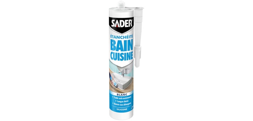 Sader mastic bain / cuisine 280 ml blanc