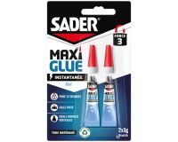 Colle Maxi Glue tous matériaux universel gel - transparent - 2x3g