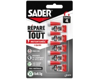 Colle Fix & Glue liquide  - répare tout - transparent - 5x0,5g