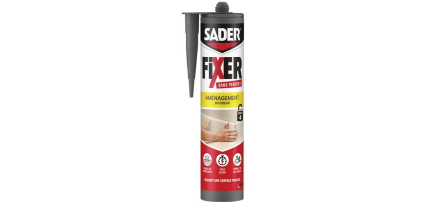 Colle fixer sans percer - aménagement intérieur - 360 g