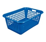 Corbeille à linge 60 L Bleue