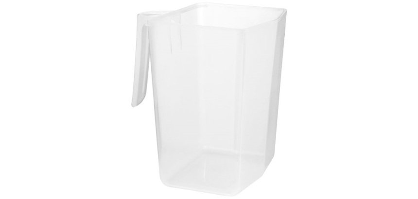Mesure à grains - graduée - poignée - 2 L - tranlucide