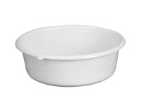 Cuvette - ronde - 1.5 L - D : 21 cm - H : 6 cm - avec préhension - gris mou