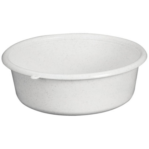 Cuvette - ronde - 1.5 L - D : 21 cm - H : 6 cm - avec préhension - gris mou