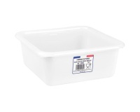 Cuvette carrée - Alimentaire -  24 cm - 3.5 L - blanc
