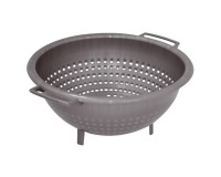 Passoire sur pied - D : 26 cm - H : 12 cm - avec poignées - silver