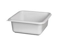 Cuvette carrée graduée 29 cm / 6,5 L Gris Moucheté