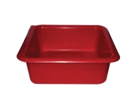 Cuvette carrée graduée 29 cm / 6,5 L Rouge