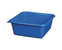 Cuvette carrée graduée 29 cm / 6,5 L Bleu