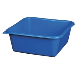 Cuvette carrée graduée 29 cm / 6,5 L Bleu
