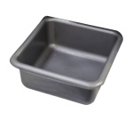 Cuvette carrée graduée 29 cm / 6,5 L Gris Silver