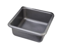 Cuvette carrée graduée 29 cm / 6,5 L Gris Silver