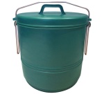 Poubelle composte - 16 L - avec couvercle basculant - vert