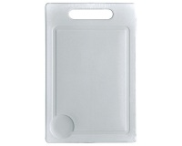 Planche à découper 29 x 19 cm - plastique - blanc