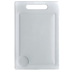 Planche à découper 29 x 19 cm - plastique - blanc