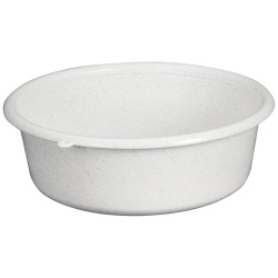 Cuvette - ronde - 5 L - D : 32 cm - H : 11 cm - avec préhension - gris mouc