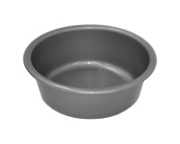 Cuvette - ronde - 5 L - D : 32 cm - H : 11 cm - avec préhension - silver